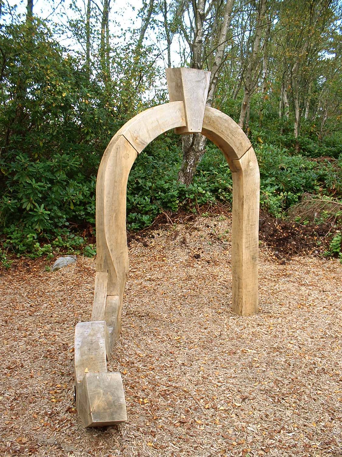 Oak Archway at the Labyrinth, Cragside Estate View 3
