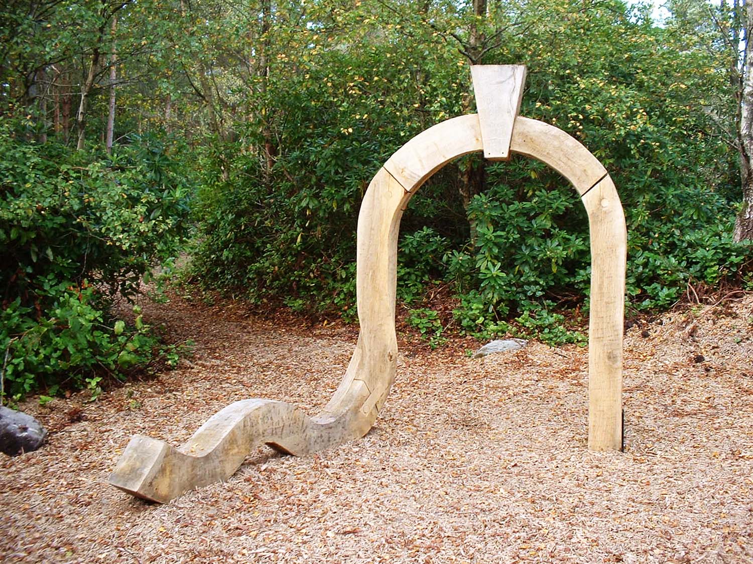 Oak Archway at the Labyrinth, Cragside Estate, View 2