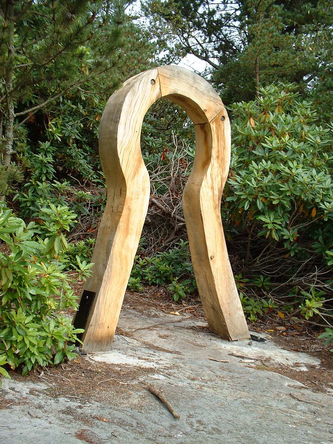 Oak Gateway, 'Needle's Eye', Labyrinth, Cragside Estate, View 1