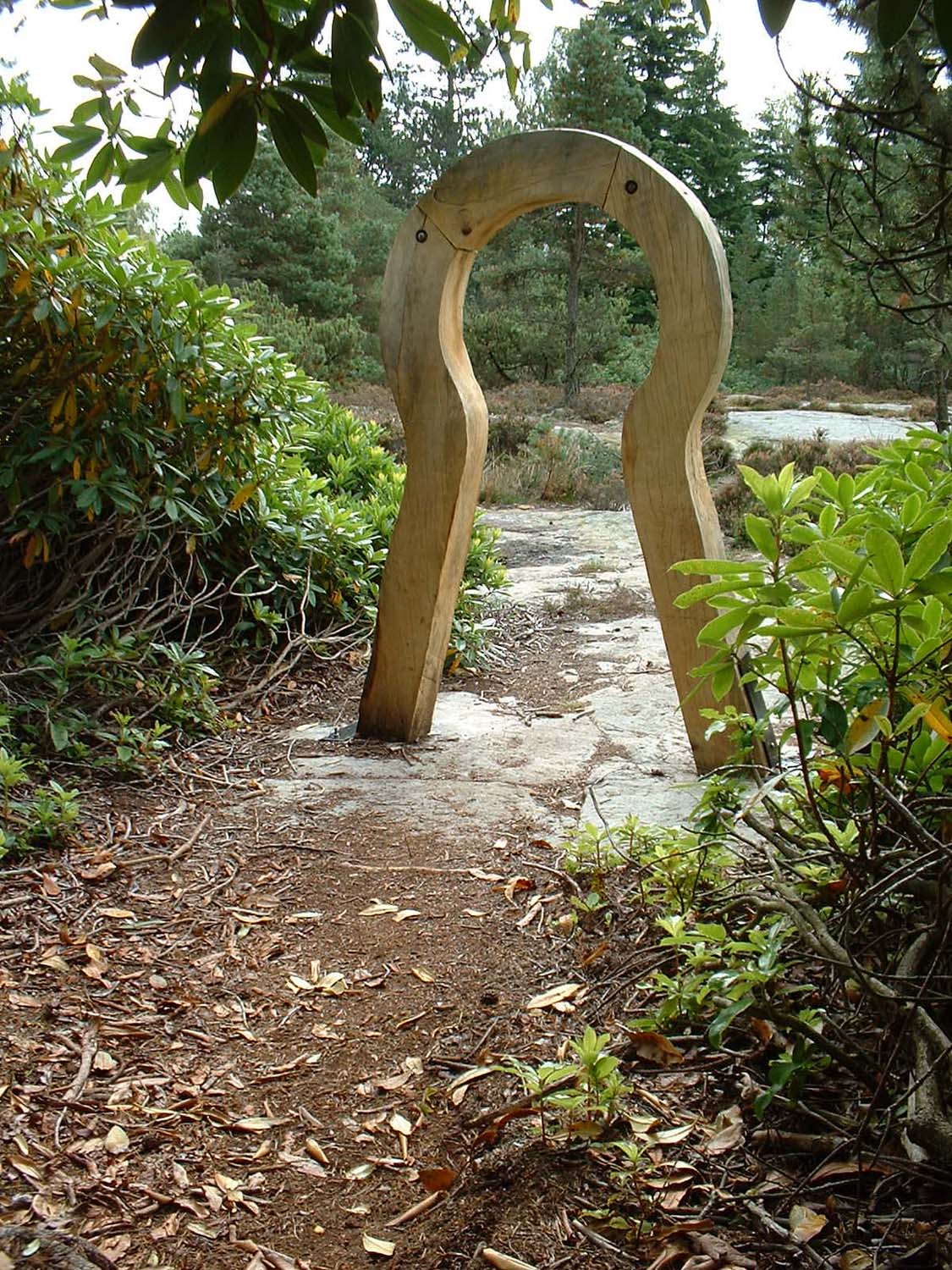 Oak Gateway, 'Needle's Eye', Labyrinth, Cragside Estate, View 2
