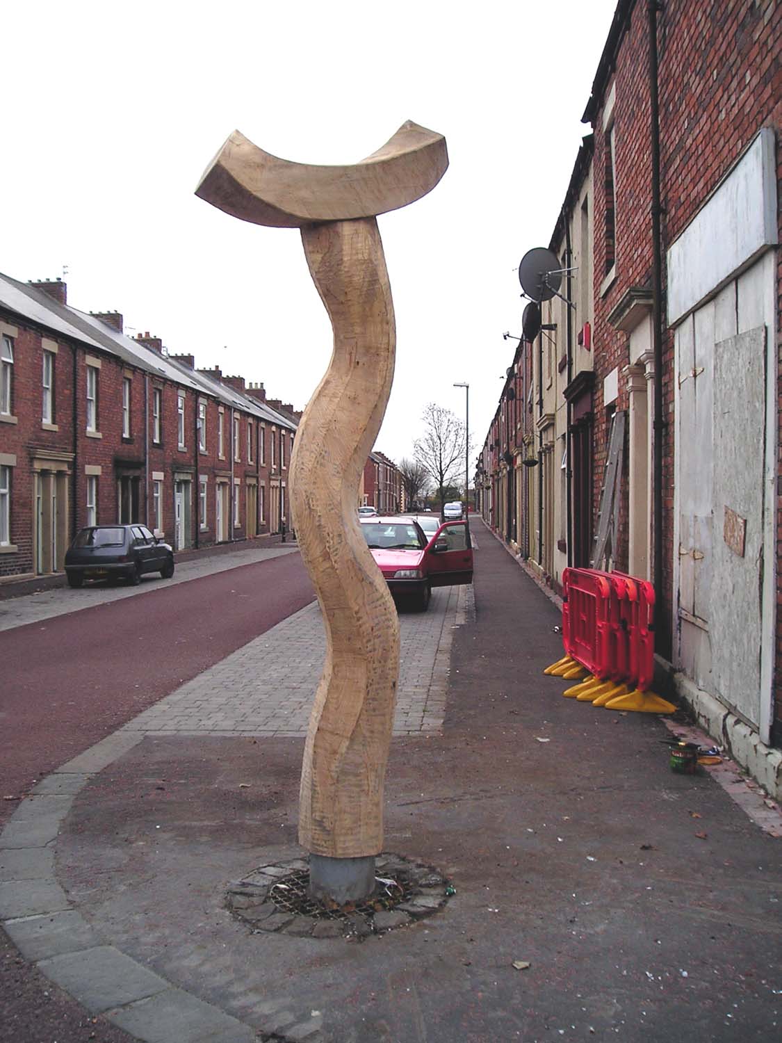 Carved Elm Street Sculpture at North Shields, #1, View 2
